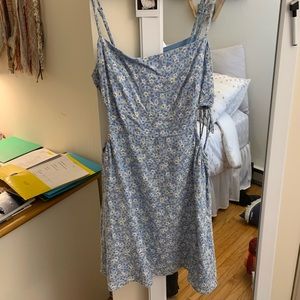 Abercrombie linen cutout mini dress